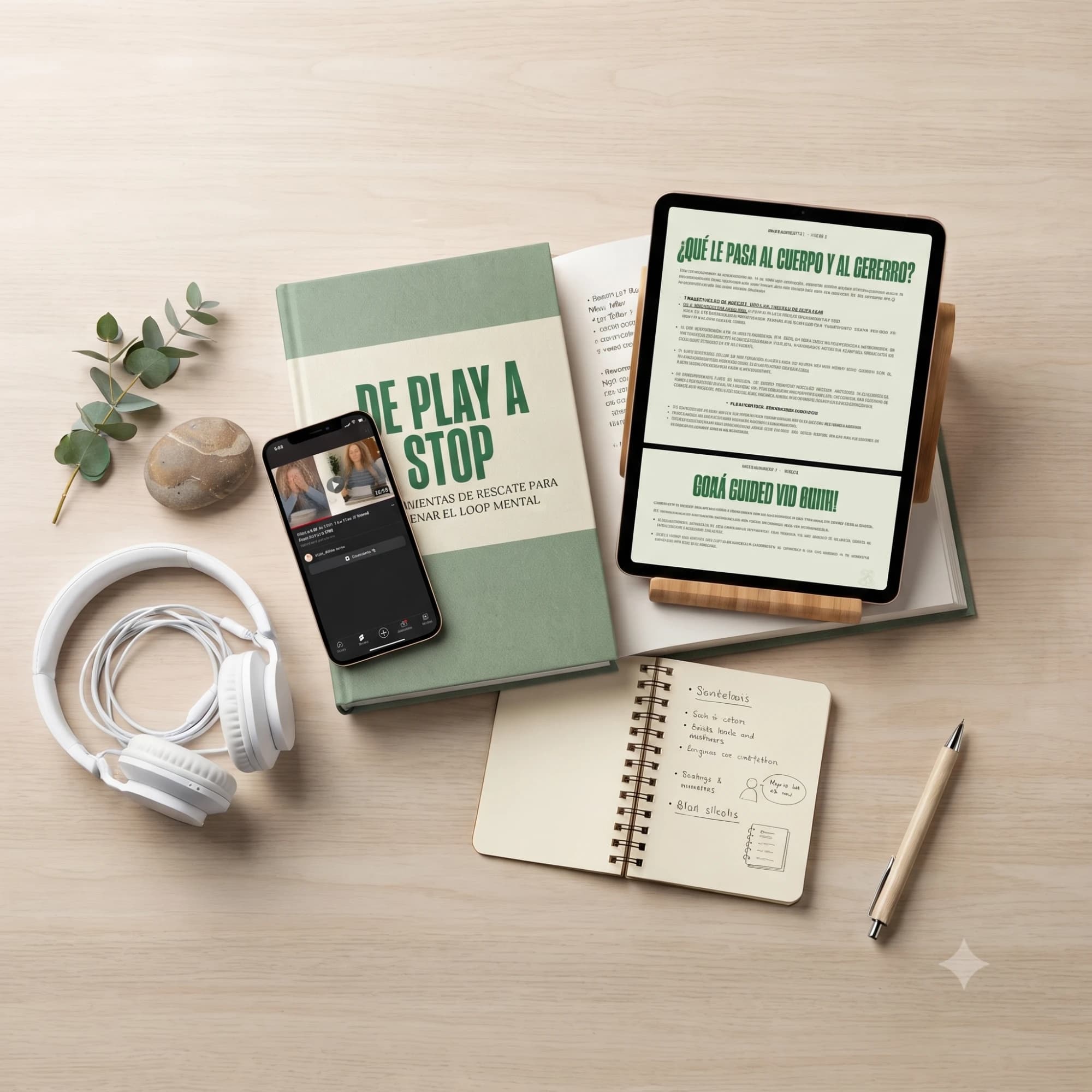 Mockup del producto De Play a Stop